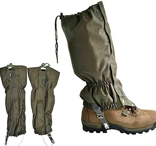Schlangengamaschen, wasserdichte Schlangengamaschen, Outdoor-Wanderung, Jagd, Schnee, Sand, wasserdichte Stiefel, Legging-Gamaschen für Männer und Frauen, größenverstellbar
