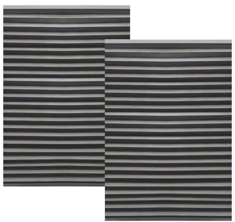 2 Pack Temporary Blinds for Windows with 4 Clips, Easy Up & Down Pleated Window Shades, No Drill Blackout Blinds Stick on Curtains Blinds for Bedroom Bathroom (Grey, 60 * 180cm)