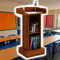 ENHEN Rednerpult Braunes Podium Rednerpult Ständer für Lehrplattform, Klassenzimmer Büro Kirche Rede Laptopständer, Bodenstehender Klassischer Präsentationsständer