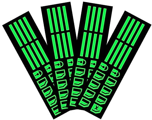 Lot De 4 Autocollants Fluorescents pour Tableau De Bord Accessoires De Décoration pour Voiture