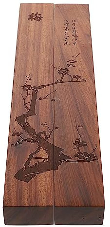 JTBDWOSK Holz Kalligrafie Briefbeschwerer 30cm Chinesische Kalligrafie Briefbeschwerer Malerei Schreiben Briefbeschwerer Schreibwaren Briefbeschwerer für Büro Maler Künstler 2 STK,Braun