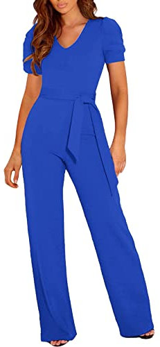 Jumpsuit Damen Elegant Sommer Hosenanzug,Jumpsuit Für Frauen,Blauer Overall Damen,Kleid Lochstickerei,Jumpsuit Silber,Jumpsuit Pailletten,Playsuit Damen Kurz