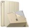 MoKo Hülle Kompatibel mit Neu iPad 9./8./7. Generation (2021/2020/2019), iPad 10,2 Zoll Hülle mit Ständer, TPU Transluzent Matt Rückseite Cover mit Auto Schlaf/Aufwach Funktion, Champagner Gold