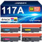 NOGIVY 117A Toner mit Chip Kompatibel für HP 117A Toner Set für Toner HP Color Laser MFP 179fwg 178nw 178nwg 179fnw 150nw 150a 150w W2070A W2071A W2072A W2073A (Schwarz Cyan Gelb Magenta, 4er-Pack)