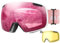 OutdoorMaster Heron Skibrille mit 2 Gläsern, rahmenlos, magnetisch austauschbare HD Toric Lens, OTG Snowboardbrille für Männer & Frauen, 100% UV-Schutz Snow Goggles