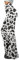 Irisjudy Frauen Hohe Taille Kuhdruck Ausgestellte Bein Leggings Plus Size Cartoon Katzen Hunde Glocke Bottom Yoga Hosen Hosen, Kuhmuster, Weiß, Small Zierlich