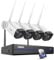 ANNKE 10CH 5MP WLAN Überwachungskamera Set Aussen mit 4X 5MP Outdoor WiFi Kameras,Intelligente Personenerkennung, 2-Wege Audio, 30m Nachtsicht, IP67 Wasserdicht, Kompatibel mit Alexa, 2TB Festplatte