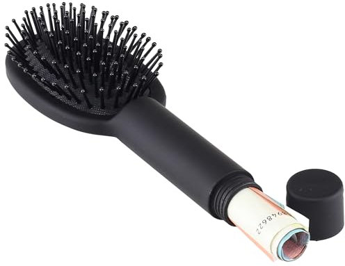 Evergreen Labs Hair Brush with Secret Compartment Money Cover, Key Cover, Travel Hairbrush Discreet Money Box for Valuables Hidden Safe Hidden Safe