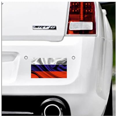 WildeBabsKLBT Russland Russia F47 12 cm Fahne Flagge Wappen Staat Land Karte Form Hochwertiger Premium Autoaufkleber Sticker