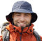 TOP-EX wasserdichte Regenhüte für Herren & Damen, Allwetter Outdoor Safari Hut faltbar, UPF 50 Golf Eimer Sonnenhüte zum Angeln, Wandern, Trekking, verstellbar & Winddicht XL/XXL Schwarzblau