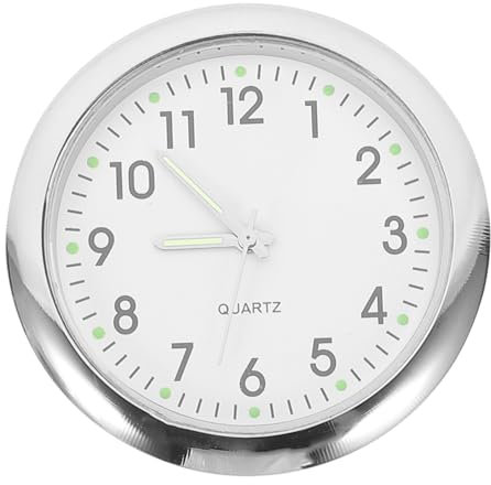 UPKOCH Miniaturuhrmodell Mini-Uhrenmodell Wanduhr im Maßstab 1:12 Möbel Miniaturen dekorative Mini-Wanduhr beweglich Requisiten kleine Uhr schmücken Puppenhaus Legierung.Glas.Papier Weiß