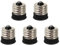 ULTECHNOVO 5 Stück E17 Auf E14 Lampensockel-Adapter Lampenfassung Auf Schraubkonverter Fassungskonverter Passend Für Led/Cfl/Energiesparlampen-Glühbirnen