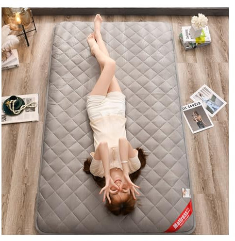 LXBche Japanische Bodenmatratze, Tatami Matte, Campingmatratze, aufrollbare Futon Matratze in voller Größe, Faltbare Futon Matratze und Couch Matratzenauflage (Color : C, Size : 90x200cm(35x79in))