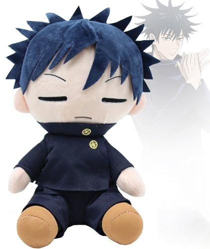 YISKY Jujutsu Kaisen Plüschtier, Fushiguro Megumi Anime Plüschpuppe, Jujutsu Kaisen Plush Toy, Fushiguro Megumi Plush Doll, Fushiguro Megumi Figuren Stoffpuppen, für Jungen und Mädchen
