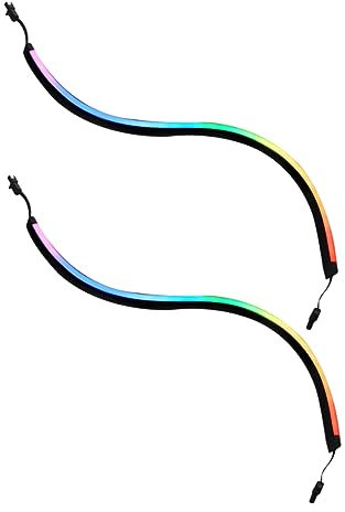 Angoily 2pcs RGB Argb Light Bar for Computer Chassis Decorative Lighting for Cases Easy Installation Connectors Your