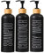 Shampoo and Conditioner Dispenser, Refillable Shampoo Bottles with Bamboo Pump, Modern Bathroom Shower Dispenser for Shampoo Conditioner Body Wash, 500ml