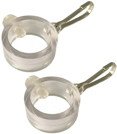 ZAAWUUT 1 Paar Fahnenmast-Befestigungsringe, verstellbarer Fahnenmast-Ringclip für 1,9 cm - 2,5 cm Stange, Fahnenmast-Befestigungsclip