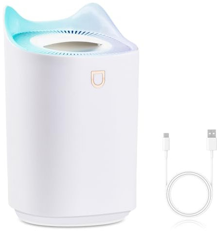 Focenat 3L Luftbefeuchter, 36dB Leise Top-Fill USB-Raumbefeuchter mit Dual-Spray-Modi und LED-Nachtlicht bis 24H für Schlafzimmer, Kinderzimmer und Pflanzen