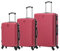 CELIMS - 3-teiliges Koffer Kofferset | Kabine + Medium + Groß | Reisekoffer ABS Lightweight | Kofferset 3 | Bordeauxrot