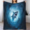 Hai Flanell Druck Sofadecke Tierdruck Kuscheldecke Weichen Flauschig Flauschig Warm Bett Decken 80x90inch(200x230cm)