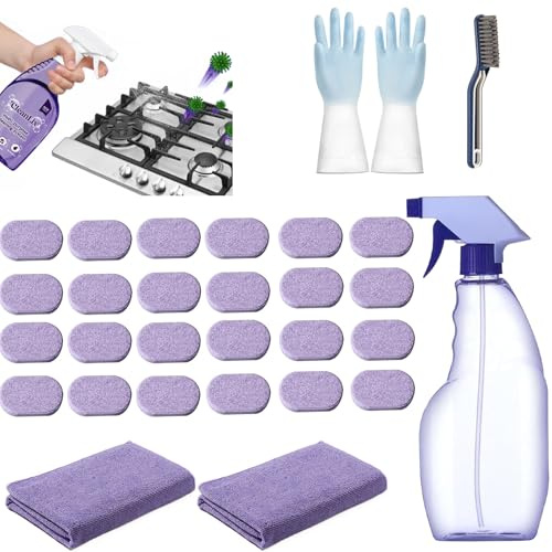 Cleanlix Cleaner, Cleanlix Cleaning Spray, Cleanlix Cleaner for Instant Stain Removal, Cleanlix Multi Purpose Cleaning System with Multipurpose Cleaning Tablets (4x CleanLix)