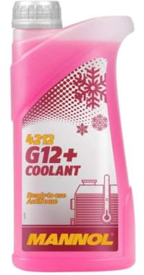 STERLING SAVER Mannol 5L Coolant Antifreeze Suitable For Most Vehicles, Ready To Use, G12+ RED Ready Mixed -30°C / +125 German Hi Spec (1 Litre)