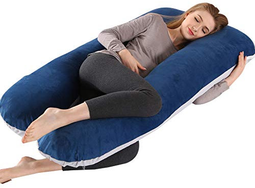 pillowdaddy Das Originale Schlaftherapie Kissen Umstandskissen U-förmig, Ganzkörperkissen für Schwangerschaft, Stillkissen, Stützkissen