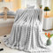 Kuscheldecke Milchsamt Blasen Decke Super Soft Wohndecke Dick 450 G/M² Flanell Decke Couchdecke Warme Überwurfdecke Sofadecke Vielseitig Blanket Für Bett Sofa Schlafzimmer Büro Grau 180 x 230cm
