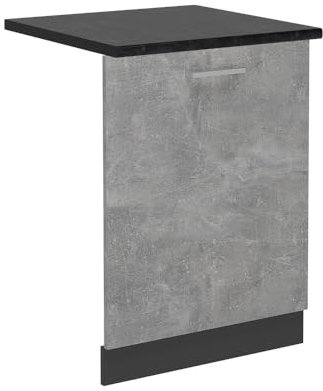 Vicco Tapa del lavavajillas R-Line, Hormigón, 60 cm, ET Mármol