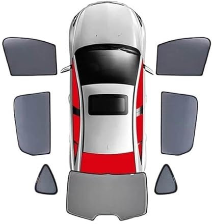 KPIRXO Sonnenschutz Fenster Innen für BMW 3 Series Touring E91 2005-2013, Magnetischer Uv-Schutz Auto Sonnenschutz Baby, Atmungsaktives Mesh Blockiert Hitze Blendung,E/7pcs Full Vehicle
