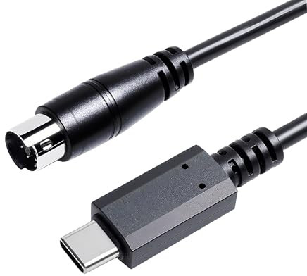 Xiusiyt USB-C to Mini-din 7 Male Cable for IK Multimedia iRig Series, iRig HD,iRig HD-A,iRig Keys, iRig I/O 25/49,iRig MIDI 2 Pro,iRig Pro Duo,iRig Pro I/O Stream(USB-C,5.9FT)