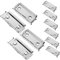 Homoyoyo 10 Stück Metallplattenclip Klemmbrett Mit Speicher Zwischenablage Groß Klemmbretter Faltbar Clips Für Dokumenttafeln Gruß Schreibwaren Inhaber Kleine Klemmbrettklammern Silber