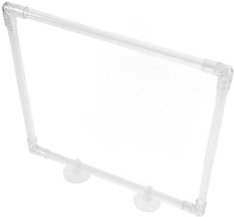 VANZACK Alimentatore per acquari intercettare Gli Anelli di Piante galleggianti Acquario dei Cerchi di Alimentazione Porta Anelli per Piante d'acquario Acrilico Trasparente