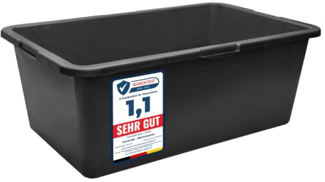 Garronda Gaveta de Obra Rectangular 80 L Plástico Negro GD-0169