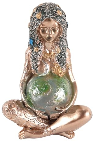 Qury Mutter Erde Statue Mutter Göttin Kunst Statue Gaia Polyresin Gaia Figur für Zimmer Heimdekoration
