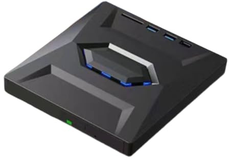 MotiveTech External CD/DVD Drive, Multifunctional CD Burner, Card/TF Playback, USB for Laptops And Computers