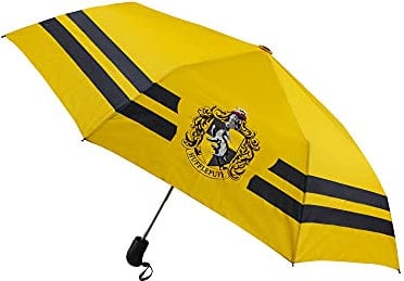 Cinereplicas - Harry Potter - Parapluie - Ouverture Automatique & Pliant - 112cm - Licence Officielle - Poufsouffle