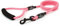 Bunty Nylon Rope Dog Lead with Clip - Extra-Strong Lead, Small, Medium & Large Dogs, Ergonomic Foam Grip - Dog Training Lead & Swivel Clip for Dog Collar - XL, Pink 120cm