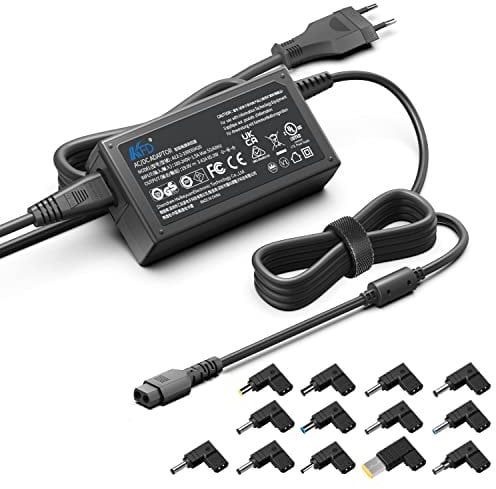 KFD 65W Universal Netzteil Laptop Ladegerät Ladekabel für Lenovo Medion Akoya NEC HP Compaq Envy Dell Fujitsu Packard Bell Asus Acer Toshiba LG Samsung Sony Notebook Ultrabook mit 13 Adapterstecker