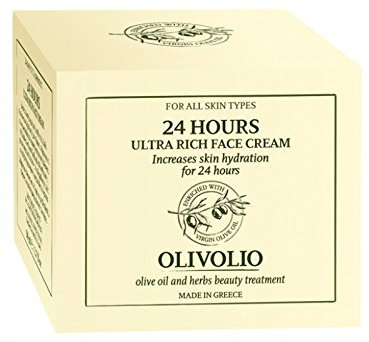 OLIVOLIO 24h-Aktiv ultra-reichhaltige Gesichtscreme mit 100% Bio Olivenöl / Hyaluronsäure und Q10 - ohne Mineralöl und Parabene !