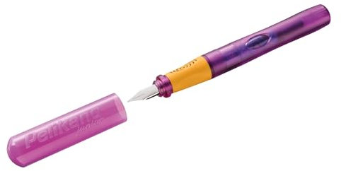Pelikan Pelikano-Füller Junior, Feder A (für Anfänger), für Linkshänder, lila, 1 Stück