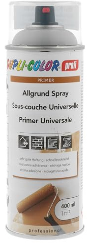 DUPLI-COLOR profi Allgrund RAL 7001 Grau 400 ml - Universal Primer Spray | Schnelltrocknende Haftgrundierung für Holz, Metall und Beton, wetterbeständig, Rostschutz, für Innen und Außen geeignet