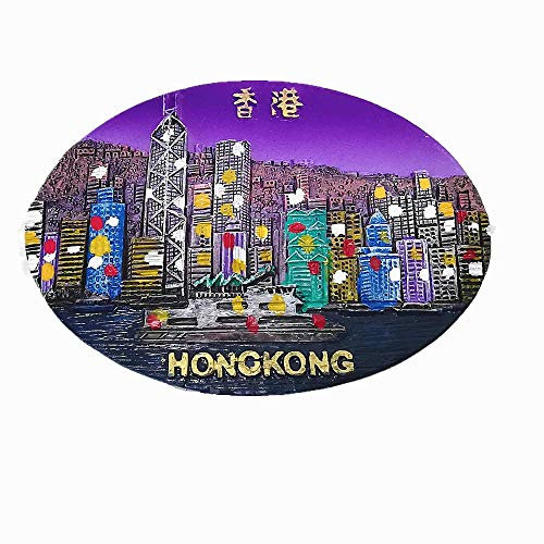 3D Victoria Harbour Hongkong China Kühlschrankmagnet Reise-Souvenir Geschenk, Home & Kitchen Dekoration, magnetischer Aufkleber Hongkong China Kühlschrankmagnet Kollektion