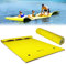 COSTWAY Tapis Flottant Idéal pour 3 à 5 Personnes avec Capacité de Charge de 300 KG Matelas Flottant pour Mer, Piscine et Lac 270 x 180 x 3,5 CM (Jaune)