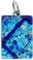 Glass Of Venice Collier avec Pendentif rectangulaire Italien en Verre de Murano pour Femme – Bleu Aqua avec Feuille d'argent Sterling infusée