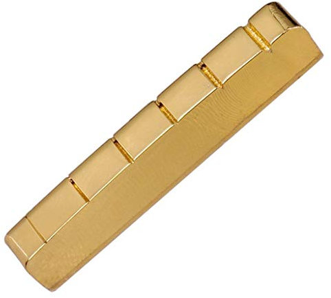 6 Saiten Split Brass Gitarre Sattel 42mm für E-Gitarre Lp Epi - Gold