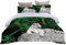 Sticker Superb Herbst und Winter Reißverschluss Bettbezug 3D Dschungel Wilde Tiere Sonnenuntergang Tiger Drucken Mikrofaser Bettwäsche Set Kissenbezug für Erwachsene Kind (Farbe 2, 135 x 200 cm)