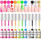 RARJSM Nail Art Gel Nail Polish 8ml Painted GelPolish Kit 12 Colors Painting Drawing Gel Liner Polish,Pull Line GelPolish for DIY French Manicure Nail Salon Design,Curing Requires