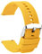 TStrap Silicone Watch Straps 21mm - Quick Release Watch Bands Soft Rubber Yellow - Waterproof Military Watch Strap for Men Women - for Smartwatches Straps Replacement