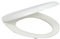 BBL Sturdy Toilet Seat, Oval Shape Easy Cleaning Toilet Lid, Quick Release and Soft Close Durable Toilet Seat Ideal for Standard Toilet, Easy to Install - White